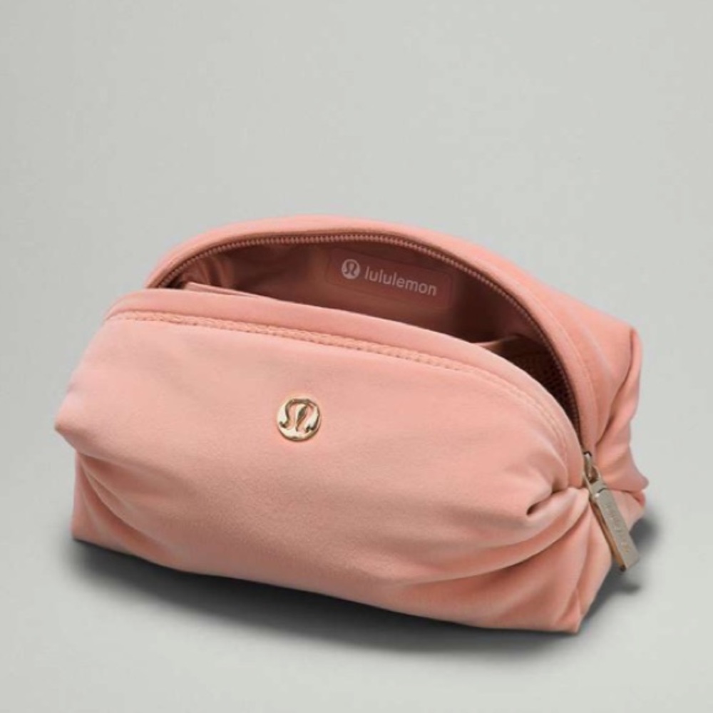 NWT lululemon Pink Pastel Mini Velour Pouch - Picture 3 of 5